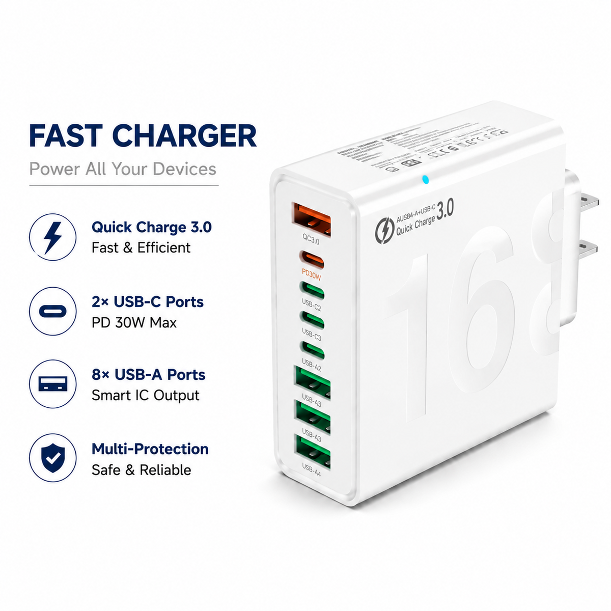 FastVolt™ 8-Port Super Charger
