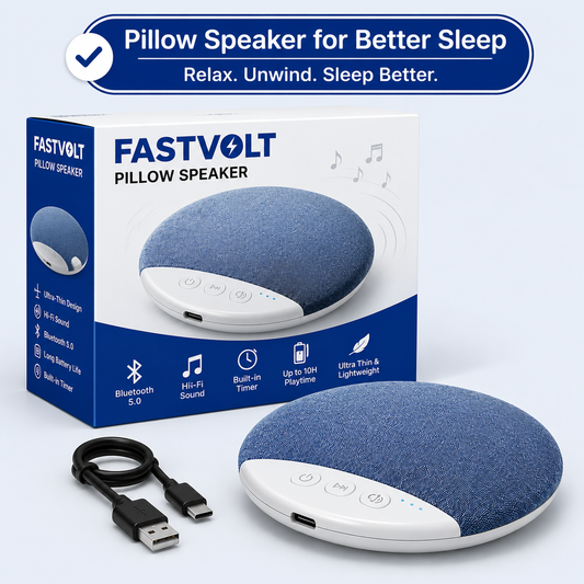 FastVolt™ SomniaWave Premium Pillow Speaker