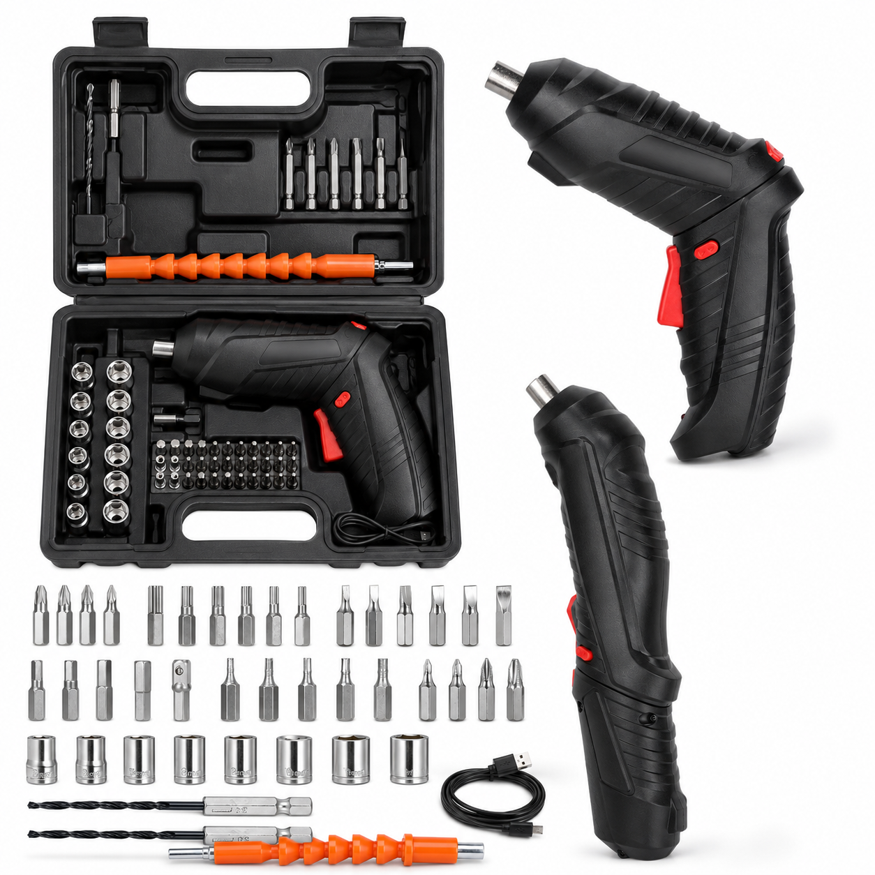 FastVolt™ Cordless Electric Screwdriver Set