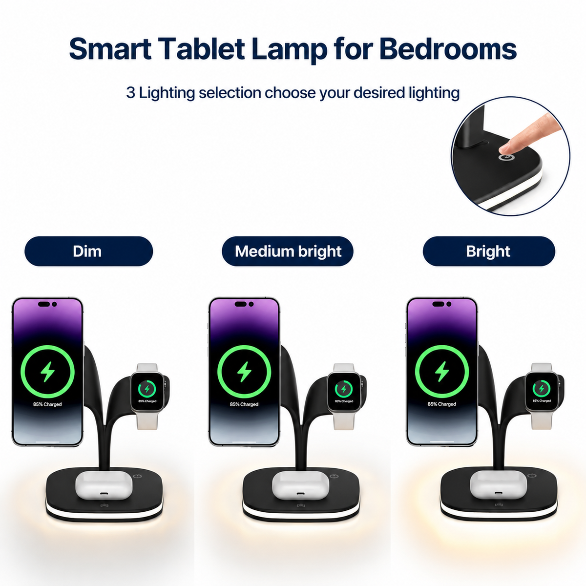 FastVolt™ 3-in-1 Magsafe Charging Stand with LED Light