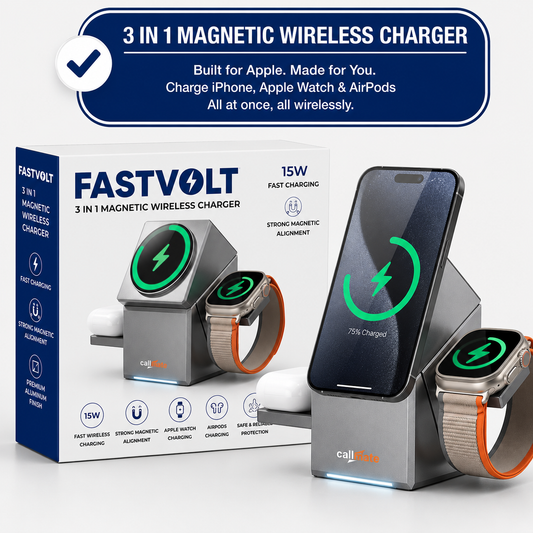 FastVolt™ - 3 In 1 Magnetic Wireless Charger