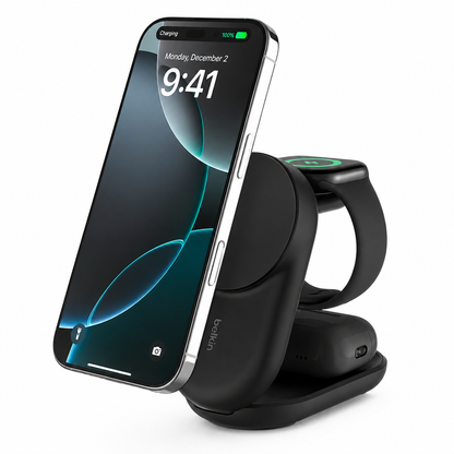 FastVolt™ MagFold Pro 3-in-1 Wireless Charger