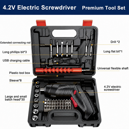 FastVolt™ Cordless Electric Screwdriver Set