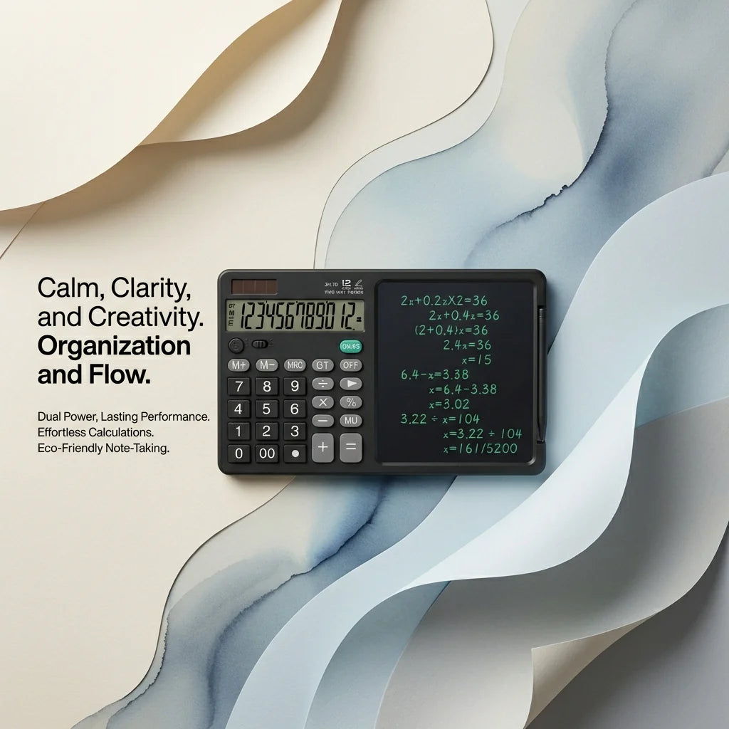 FastVolt™ - 2 In 1 Calculator & Writing Pad