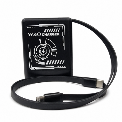 FastVolt 2-in-1 Retractable Fast GaN Charger Cable