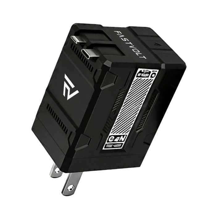 FastVolt 2-in-1 Retractable Fast GaN Charger Cable