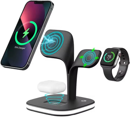 FastVolt™ 3-in-1 Magsafe Charging Stand with LED Light