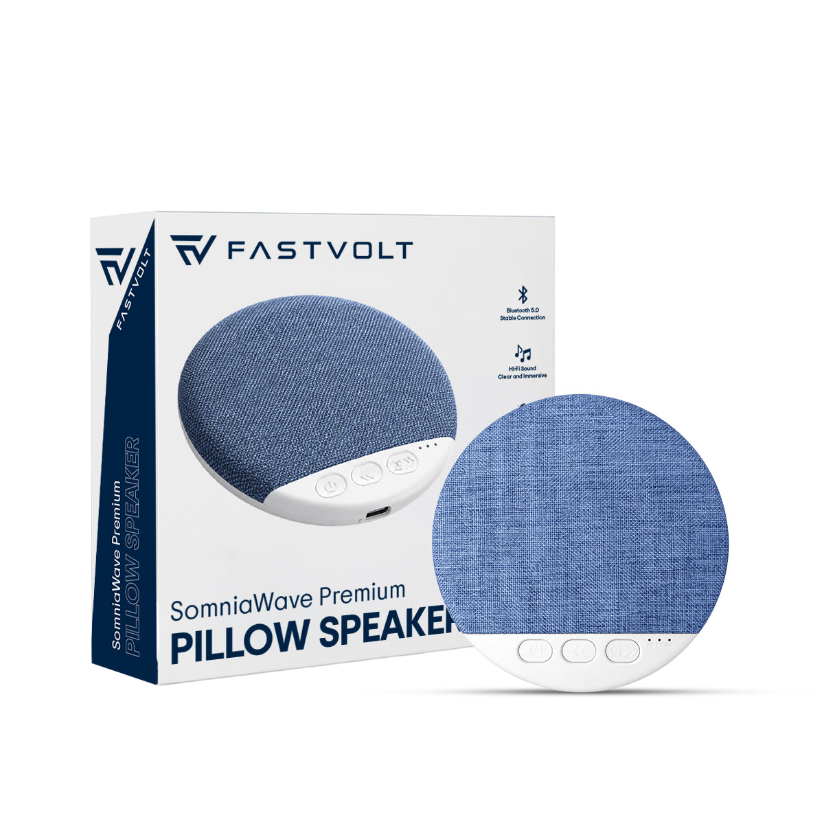 FastVolt™ SomniaWave Premium Pillow Speaker