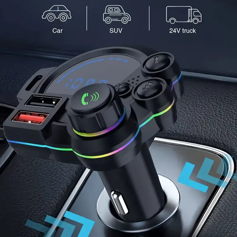 FastVolt AirLink™ 3 in 1 Bluetooth Car Adapter